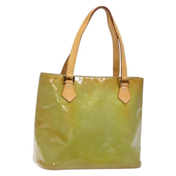 LOUIS VUITTON Monogram Vernis Houston Hand Bag Baby Blue M91005 - Picture 1 of 13